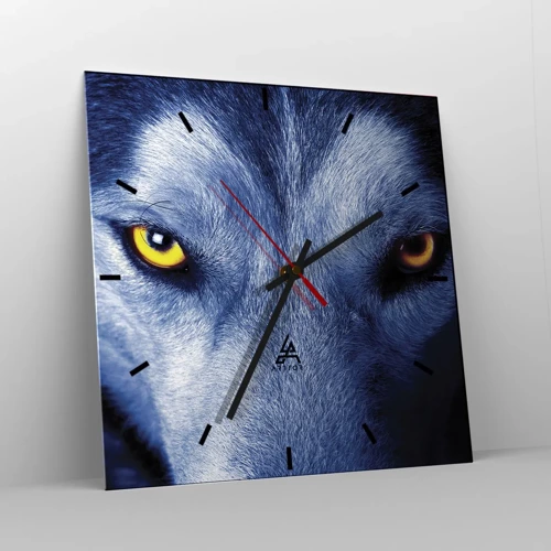 Orologio da parete - Orologio in Vetro - Sguardo ipnotico - 30x30 cm