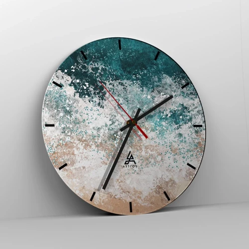 Orologio da parete - Orologio in Vetro - Storie di mare - 30x30 cm