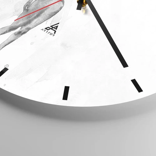 Orologio da parete - Orologio in Vetro - Studio di ideale di bellezza - 30x30 cm