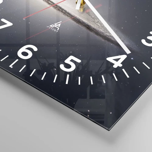 Orologio da parete - Orologio in Vetro - Tanto tempo fa in una lontana galassia... - 30x30 cm