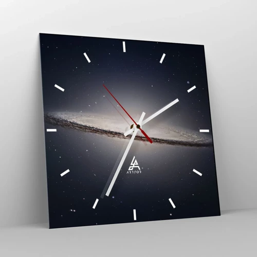 Orologio da parete - Orologio in Vetro - Tanto tempo fa in una lontana galassia... - 40x40 cm