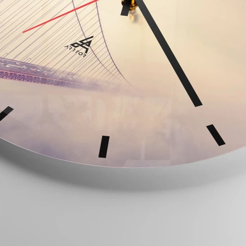 Orologio da parete - Orologio in Vetro - Tra il cielo e la terra - 30x30 cm