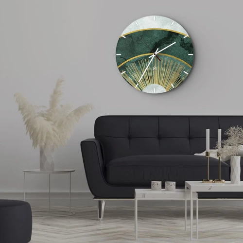 Orologio da parete - Orologio in Vetro - Un altro sistema solare - 40x40 cm