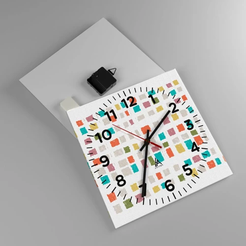 Orologio da parete - Orologio in Vetro - Un gioco sconosciuto - 30x30 cm