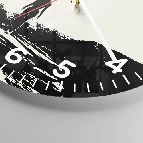 Orologio da parete - Orologio in Vetro - Un nuovo sguardo - 30x30 cm
