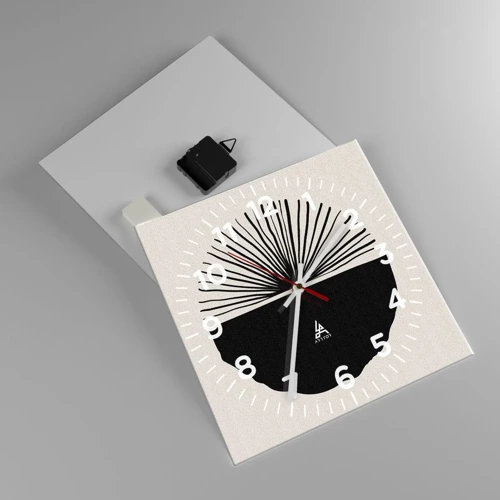 Orologio da parete - Orologio in Vetro - Ventaglio di possibilità - 30x30 cm