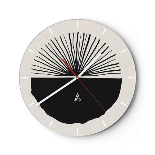 Orologio da parete - Orologio in Vetro - Ventaglio di possibilità - 40x40 cm
