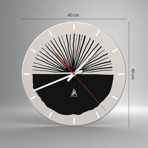 Orologio da parete - Orologio in Vetro - Ventaglio di possibilità - 40x40 cm