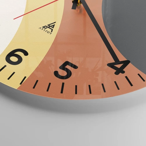 Orologio da parete - Orologio in Vetro - Verso di se - 30x30 cm