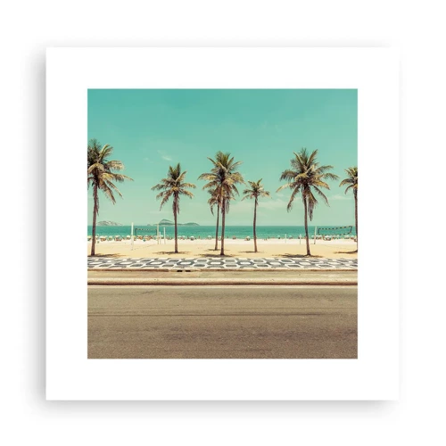 Poster - A guardia della spiaggia - 30x30 cm