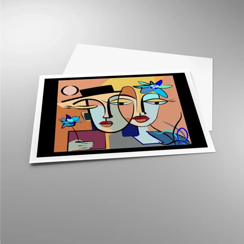 Poster - Appuntamento in stile Picasso - 100x70 cm