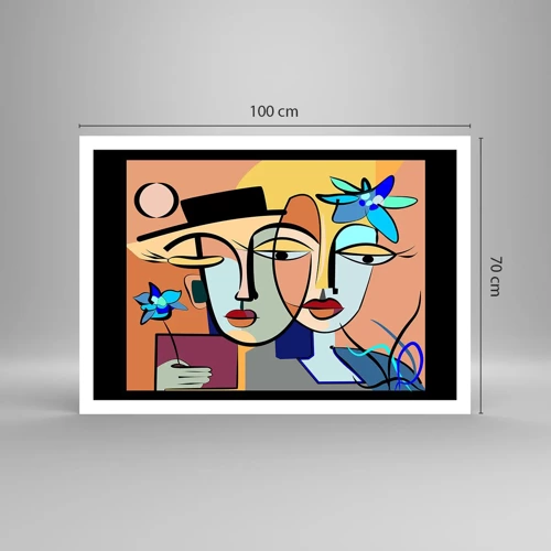 Poster - Appuntamento in stile Picasso - 100x70 cm