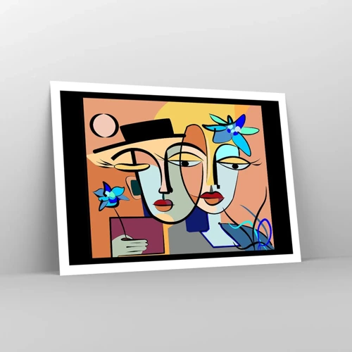 Poster - Appuntamento in stile Picasso - 100x70 cm