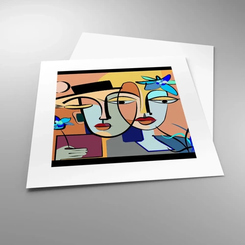 Poster - Appuntamento in stile Picasso - 30x30 cm