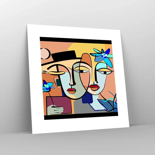 Poster - Appuntamento in stile Picasso - 30x30 cm