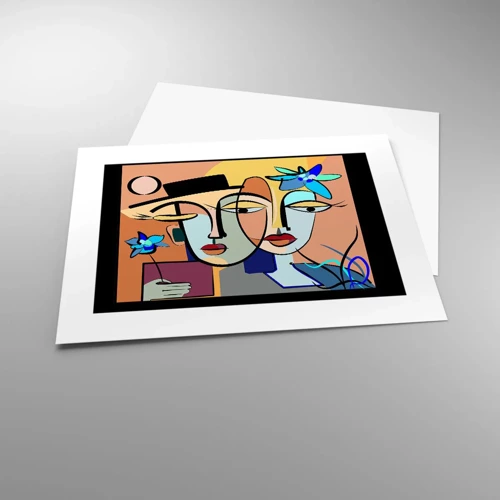 Poster - Appuntamento in stile Picasso - 40x30 cm