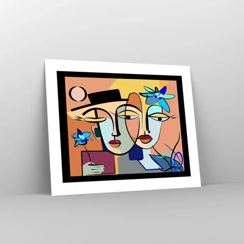 Poster - Appuntamento in stile Picasso - 50x40 cm