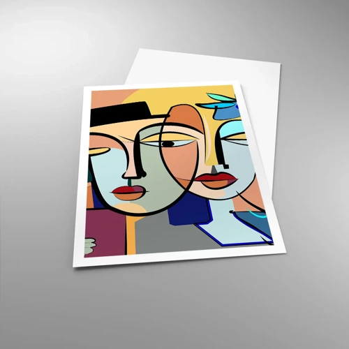 Poster - Appuntamento in stile Picasso - 70x100 cm