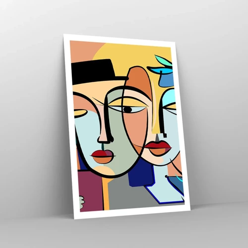 Poster - Appuntamento in stile Picasso - 70x100 cm