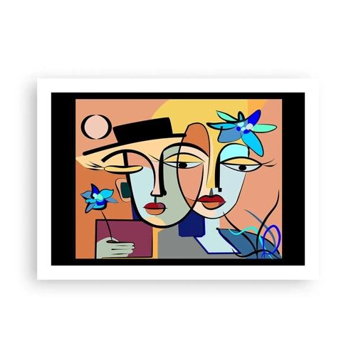 Poster - Appuntamento in stile Picasso - 70x50 cm