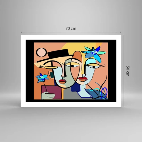 Poster - Appuntamento in stile Picasso - 70x50 cm