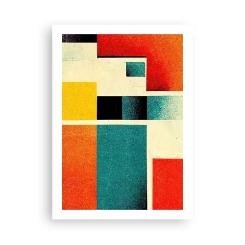 Poster - Astrazione geometrica: energia buona - 50x70 cm