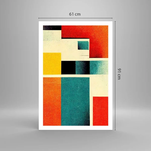 Poster - Astrazione geometrica: energia buona - 61x91 cm