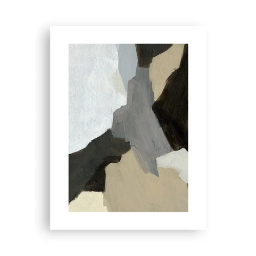 Poster - Astrazione: il crocevia del grigio - 30x40 cm