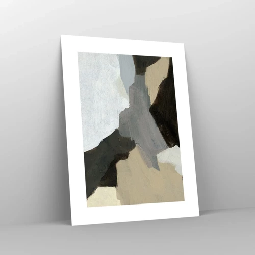 Poster - Astrazione: il crocevia del grigio - 30x40 cm