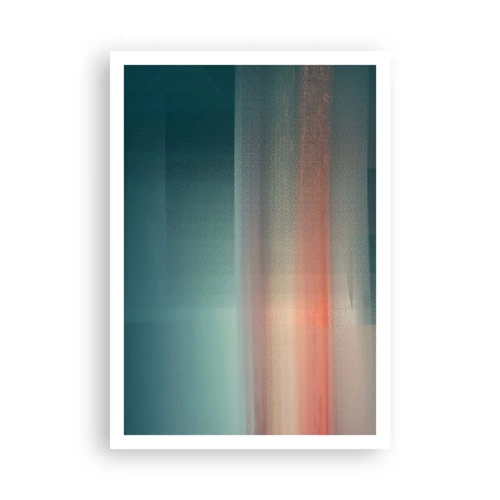 Poster - Astrazione: onde di luce - 70x100 cm