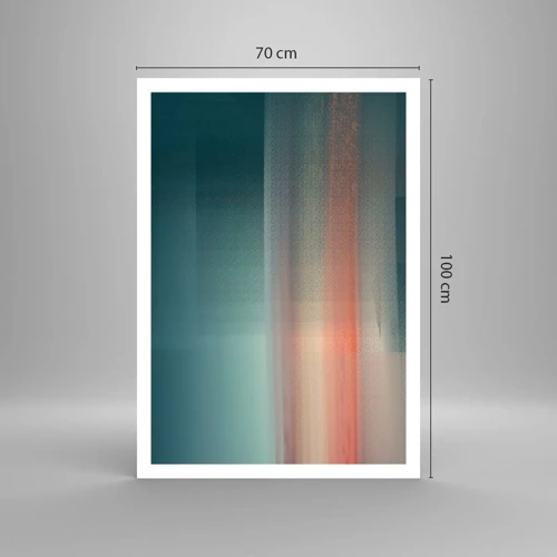 Poster - Astrazione: onde di luce - 70x100 cm
