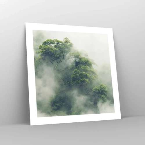 Poster - Avvolti dalla nebbia - 50x50 cm