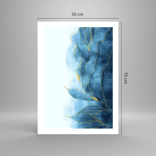 Poster - Blu nell'oro - 50x70 cm