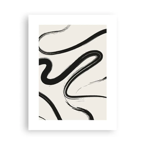Poster - Capriccio bianco e nero - 30x40 cm