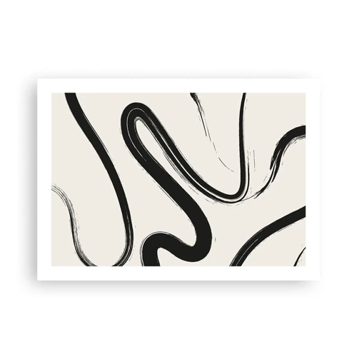 Poster - Capriccio bianco e nero - 70x50 cm
