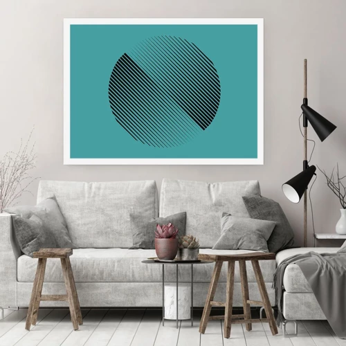 Poster - Cerchio: variazione geometrica - 70x50 cm