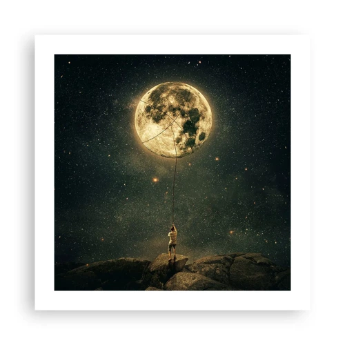 Poster - Chi ha rubato la luna - 50x50 cm