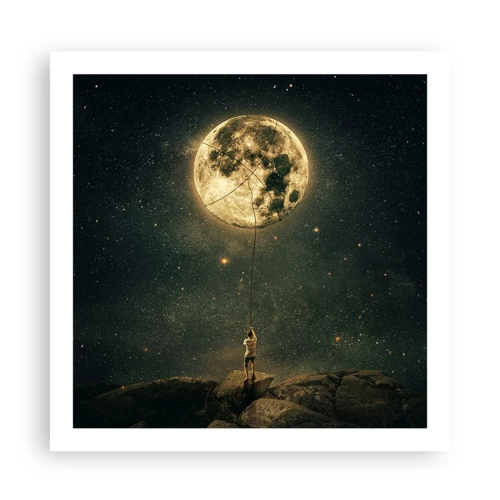 Poster - Chi ha rubato la luna - 60x60 cm