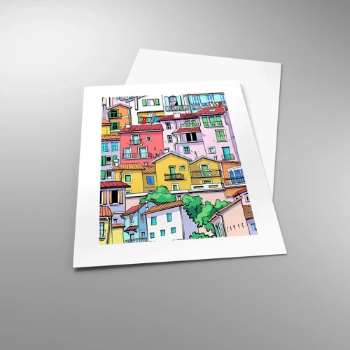 Poster - Città allegra - 30x40 cm