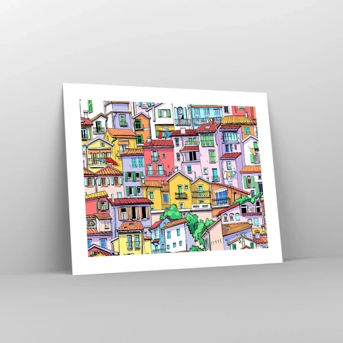 Poster - Città allegra - 50x40 cm