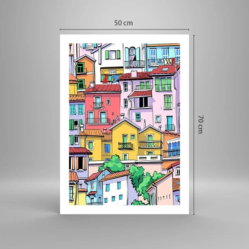 Poster - Città allegra - 50x70 cm