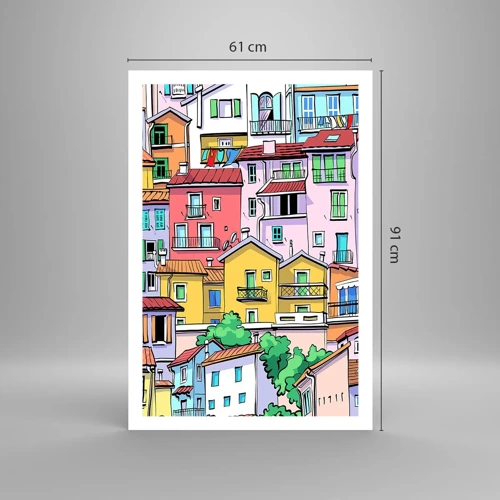 Poster - Città allegra - 61x91 cm