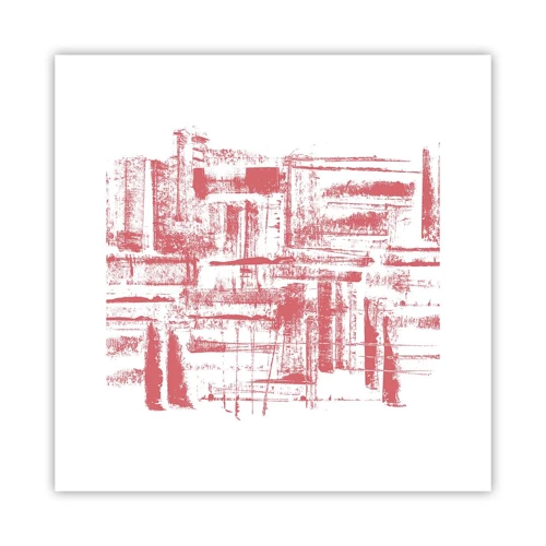 Poster - Città rossa - 30x30 cm