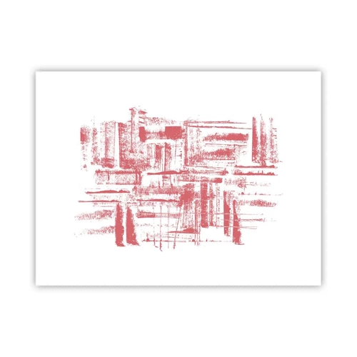 Poster - Città rossa - 40x30 cm