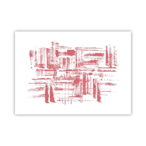 Poster - Città rossa - 70x50 cm