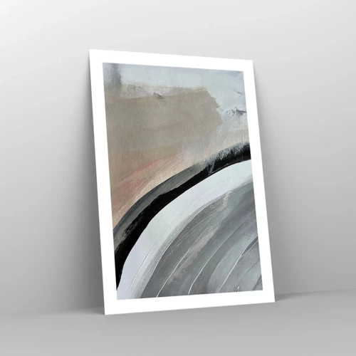 Poster - Composizione: arco di nero e grigio - 50x70 cm