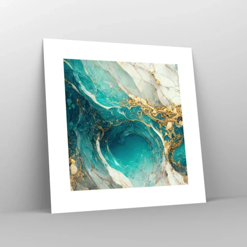 Poster - Composizione con vene d'oro - 30x30 cm