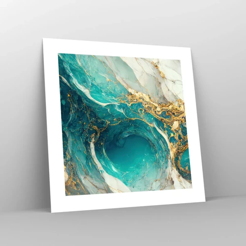 Poster - Composizione con vene d'oro - 40x40 cm