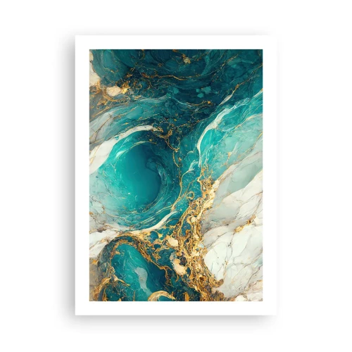 Poster - Composizione con vene d'oro - 50x70 cm