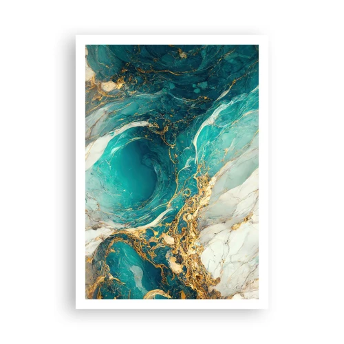 Poster - Composizione con vene d'oro - 70x100 cm